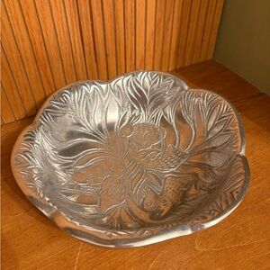 Arthur Court Pewter Cabbage Bunny Bowl